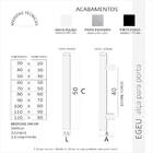 Puxador Aço Inox Redondo Para Porta Egeu 50cm Escovado acetin
