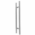 Puxador Aço Inox Redondo Para Porta Egeu 50cm Escovado acetin