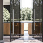 Puxador Aço Inox Redondo Para Porta Egeu 80cm Escovado acetin