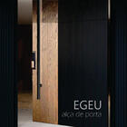 Puxador Aço Inox Redondo Para Porta Egeu 80cm Preto Acetinado