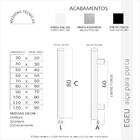 Puxador Aço Inox Redondo Para Porta Egeu 80cm Preto Acetinado