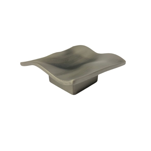 Puxador Acqua Medio 60x60x22mm Niquel Velho Zen Unico