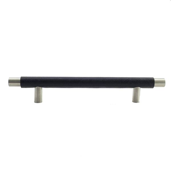 Puxador Alça para Móveis Hast 20 cm Textura de Couro Preto 1 Peça