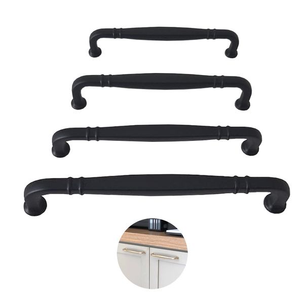 Puxador Alça Preto Grenade Torralba  128mm 4 Unidades