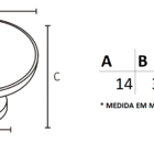Puxador Ales 106 - Dourado Antigo - 32mm