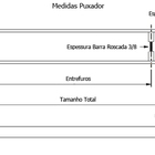 Puxador Alum. Curvo 4cm X 1cm Cromado - Portas Madeira/vidro/