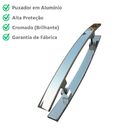 Puxador Alum. Curvo 4cm X 1cm Cromado - Portas Madeira/vidro/