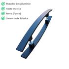 Puxador Alum. Curvo 4cm X 1cm Preto - Portas Madeira/vidro/es