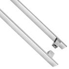 Puxador Alum. Escovado 2 5cm X 1cm - Portas Madeira/vidro/esq