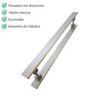 Puxador Alum. Escovado Reto 4cm X 1cm - Portas Madeira/vidro/