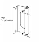 Puxador Aluminio Buzio Porta Portao 200mm Correr Abrir Bronze