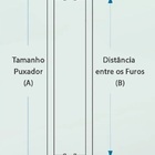 Puxador Alumínio Tubular Redondo Para Portas 30x40cm Branco
