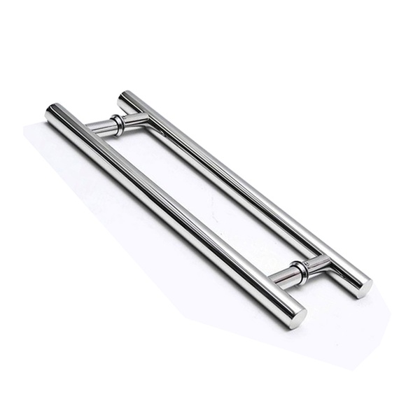 Puxador Alumínio Tubular Redondo Para Portas 30x40cm Cromado