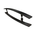 Puxador Andrade Alça Dupla Curvo Chato Alumínio Preto 38mm -