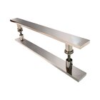 Puxador Andrade Alça Dupla Reto Chato Alumínio Polido 38mm -