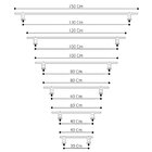 Puxador Andrade Alça Dupla Reto Chato Alumínio Preto 38mm - 1