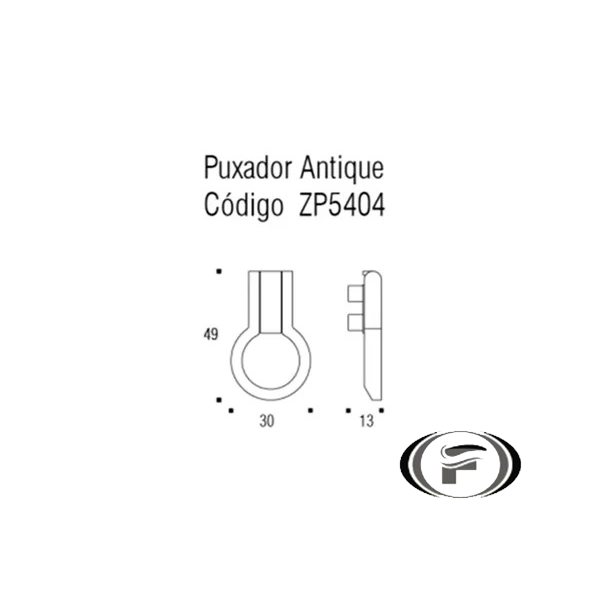 Puxador Antique Níquel Vecchio Zen Zp5404 | Leroy Merlin