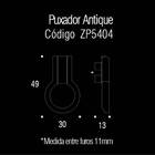 Puxador Antique Níquel Vecchio Zen Zp5404