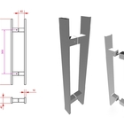 Puxador Barra Chata Em Aço Inox Polido 4x1x45x30 304 (base Qu