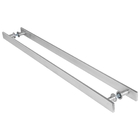 Puxador Barra Chata Inox Escovado Para Porta Madeira 120 Cm