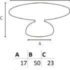 Puxador Belvi Il 612- Dourado Matte - 50mm