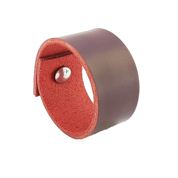 Puxador Bols Parafuso - Couro Legítimo Marsala - Parafuso Pra