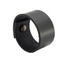 Puxador Bols Parafuso - Couro Legítimo Preto - Parafuso Ouro