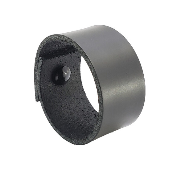 Puxador Bols Parafuso - Couro Legítimo Preto - Parafuso Preto