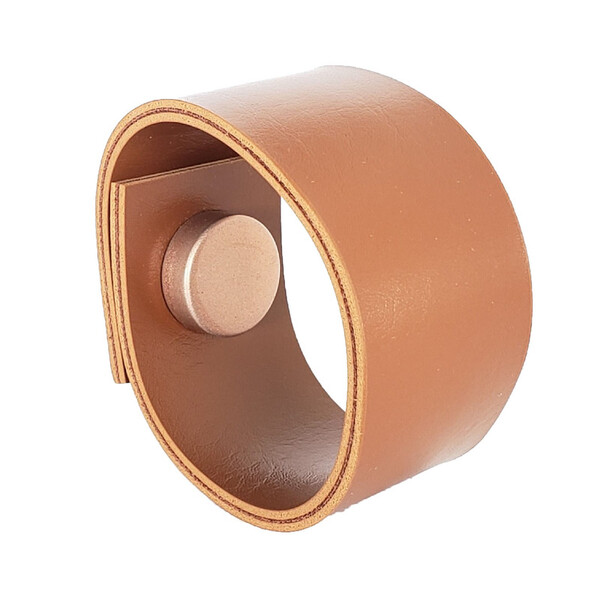 Puxador Bols Tampa - Textura De Couro Marrom  -tampa Rose Gold