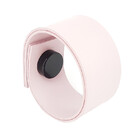 Puxador Bols Tampa - Textura De Couro Rosa -tampa Preta