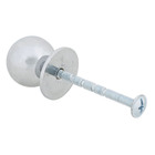 Puxador Botão para Móveis 22mm Prata Cromado 1 peças