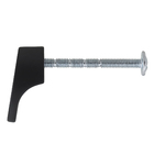 Puxador Botão para Móveis 30x15,3mm Preto Pintado 1 peças