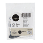 Puxador Botão para Móveis 30x15,3mm Preto Pintado 1 peças