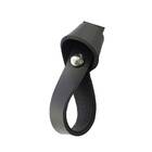 Puxador Botão para Móveis Nó Parafuso Couro Legítimo Preto 1 Peça