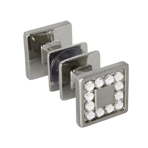 Puxador Box Alpinea + Bikkia 25mm Níquel Escovado Puxe Chic