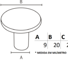Puxador C 1699 Escovado Italy Line