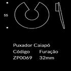 Puxador Caiapo Rose Brilho 55mm- Zen Design