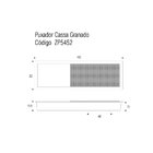 Puxador Cassa Granado Dourado Matte Zen Unico