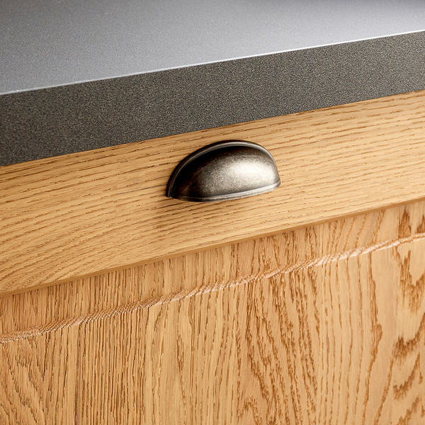 Puxador Cava para Móveis 64mm Cinza Antique 1 peças