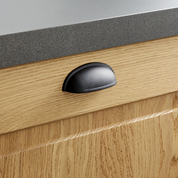 Puxador Cava para Móveis 64mm Preto Fosco 1 peças