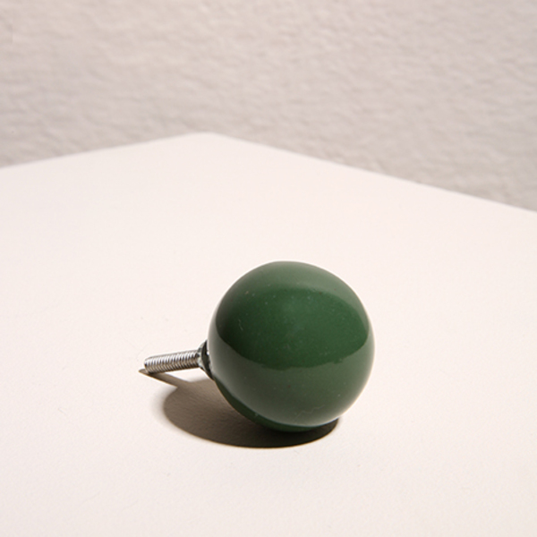 Puxador Cerâmica E Metal Poly - Verde