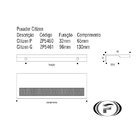 Puxador Citizen P Rose Zen Zp5462