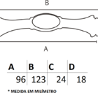 Puxador Colonial 122 - Antique - 96mm