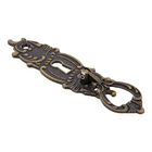 Puxador Colonial 8076 Argola Espelho Pequeno Ouro Velho - 2m