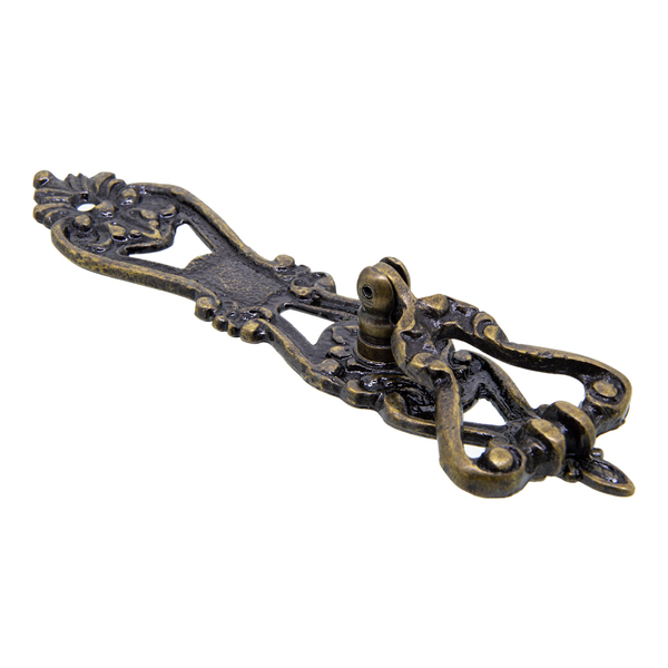 Puxador Colonial 8081 Argola Espelho Grande Ouro Velho - 2m