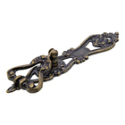 Puxador Colonial 8081 Argola Espelho Grande Ouro Velho - 2m