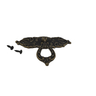 Puxador Colonial Ouro Velho Cristaleira Porta Gaveta 6 Unidad