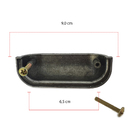 Puxador Concha  Puxadores Moveis Puxador Colonial Kit 9 Pçs -