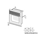 Puxador Concha Celeno Grafite Italy Line 45mm