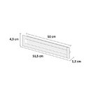 Puxador Concha Celleno 50 Cm Preto Fosco Italy Il 255 500mm